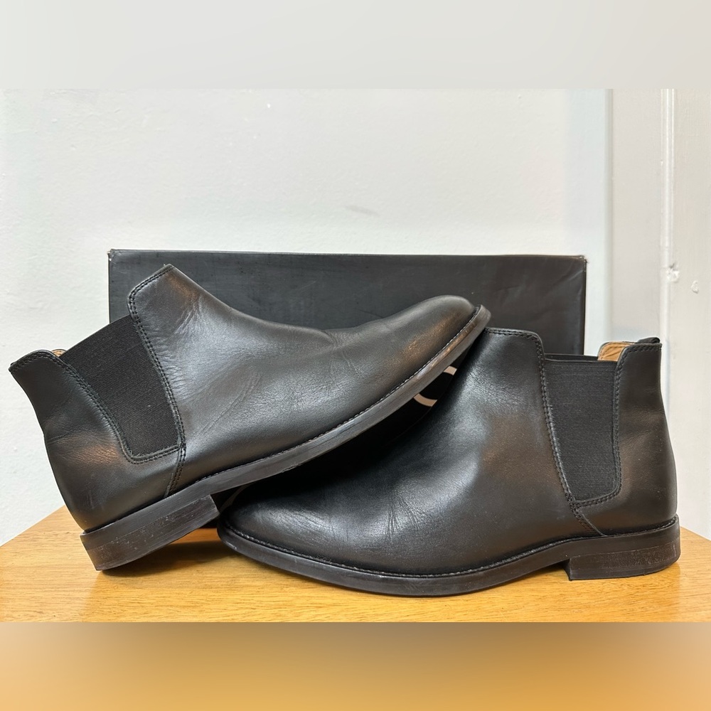 Aldo Vianello Chelsea Boots Black Leather Men’s 7